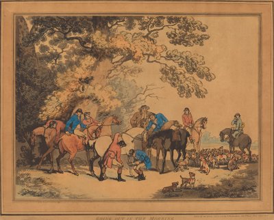 Uitgaan in de ochtend door Thomas Rowlandson