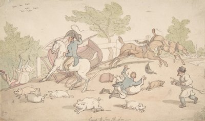 Op weg naar Ivy Bridge door Thomas Rowlandson
