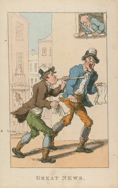 Groot nieuws door Thomas Rowlandson