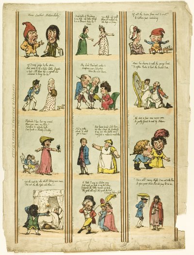 Groteske randen voor hallen en kamers door Thomas Rowlandson