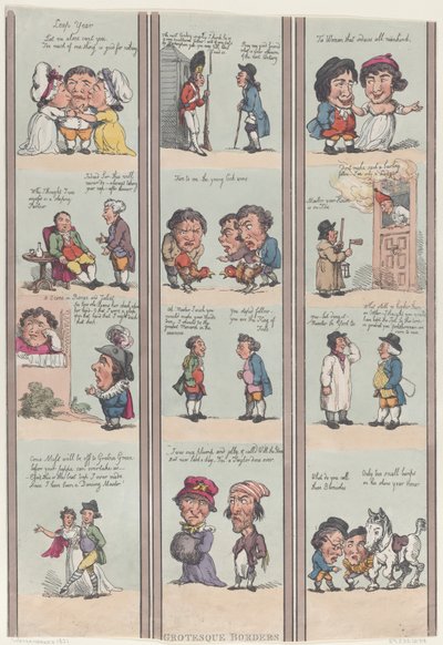 Groteque randen voor kamers en hallen door Thomas Rowlandson