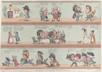 Groteque randen voor kamers en hallen, [20 november 1800], herdruk door Thomas Rowlandson
