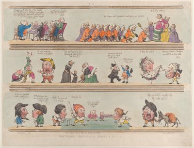 Groteque randen voor kamers en hallen, plaat 13 door Thomas Rowlandson