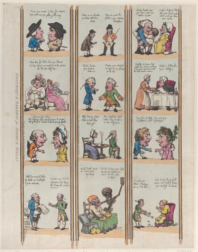 Groteske Grenzen voor Kamers & Halen, Plaat 15, 1799 door Thomas Rowlandson