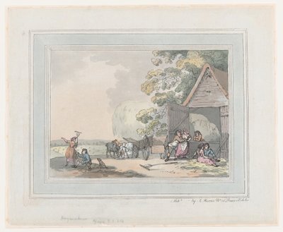 Hooimaaiers, 1787 door Thomas Rowlandson