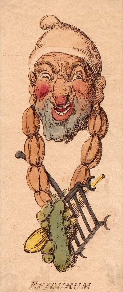 Koppen:  Epicurum door Thomas Rowlandson