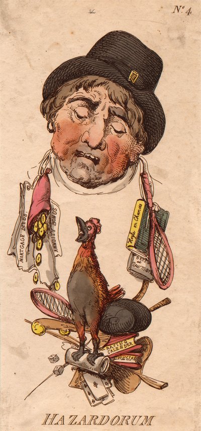 Koppen: Hazardorum door Thomas Rowlandson
