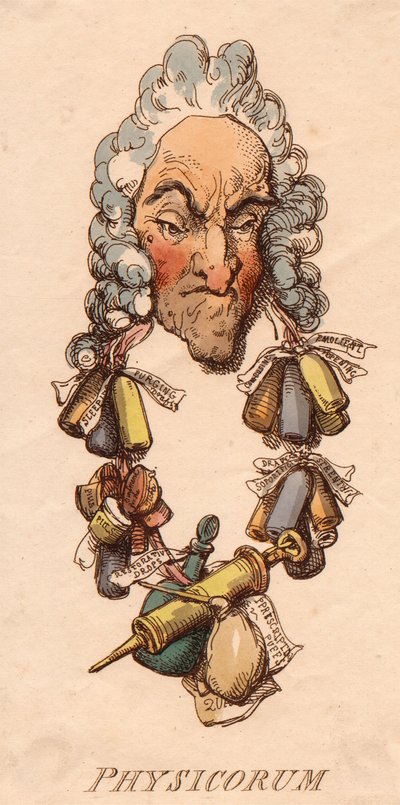 Koptekst: Physicorum door Thomas Rowlandson