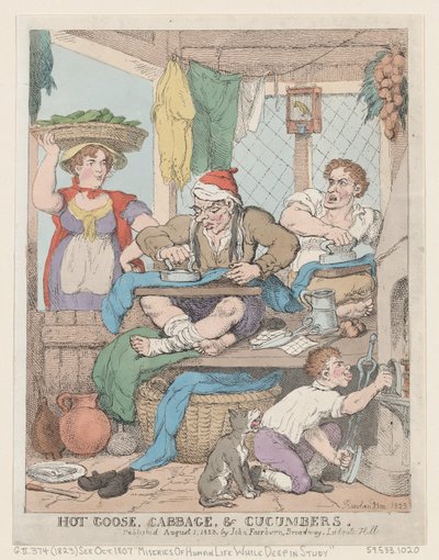 Heet Gans, Kool & Komkommers door Thomas Rowlandson