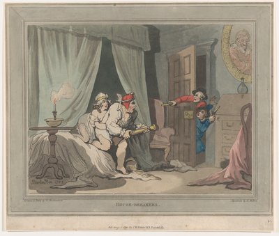 Huisbrekers, 1 augustus 1791 door Thomas Rowlandson