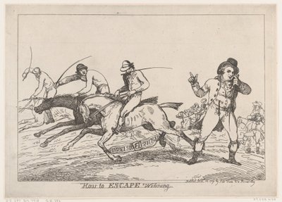 Hoe te ontsnappen aan winnen, 22 november 1791 door Thomas Rowlandson