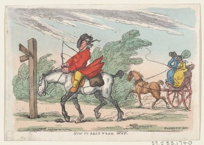 Hoe je de weg kwijtraakt, 1803-1815 door Thomas Rowlandson