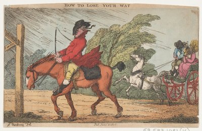 Hoe je de weg kwijtraakt door Thomas Rowlandson