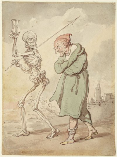 Illustratie bij De Dans van de Dood door Thomas Rowlandson