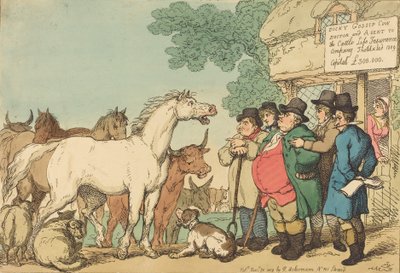 Verzekerbare vee, gepubliceerd 1809 door Thomas Rowlandson