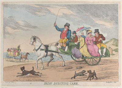 Ierse Jaunting Car door Thomas Rowlandson