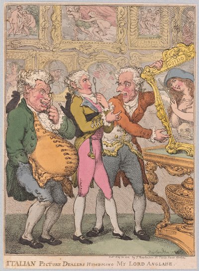 Italiaanse Kunsthandelaren Bedriegen Mijnheer Engels door Thomas Rowlandson