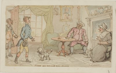 Johnny Veilig Terug Naar Zijn Mamma door Thomas Rowlandson