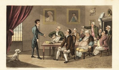 Johnny en zijn schuldeisers door Thomas Rowlandson