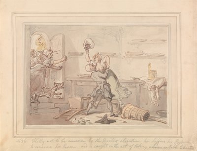 Kitty Overcome door Thomas Rowlandson