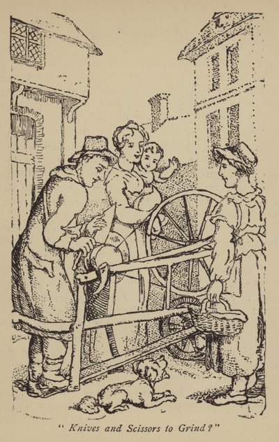 Messen en scharen slijpen? door Thomas Rowlandson