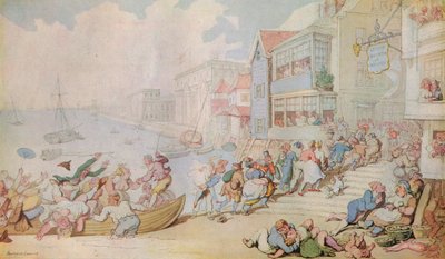 Landing bij Greenwich, c1780 door Thomas Rowlandson