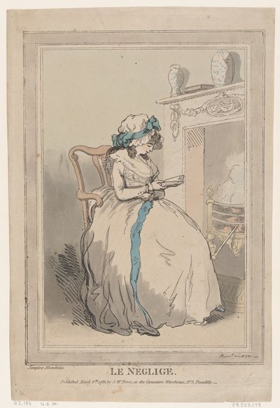 Le Négligé door Thomas Rowlandson
