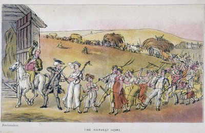 De dokter met boeren op het oogstfeest - in "Doctor Syntax