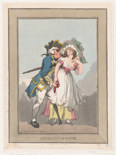 Vrijgevigheid en verlangen door Thomas Rowlandson