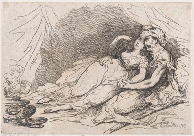 Liefde in het Oosten door Thomas Rowlandson