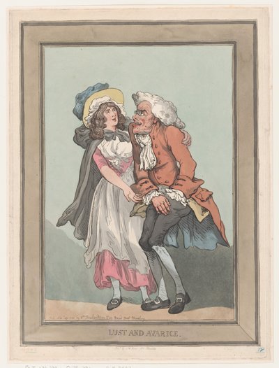 Lust en hebzucht door Thomas Rowlandson