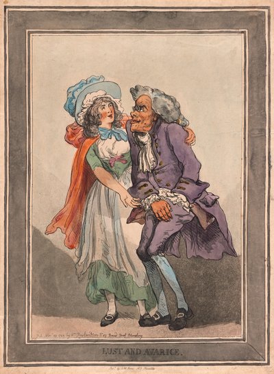 Lust en hebzucht door Thomas Rowlandson