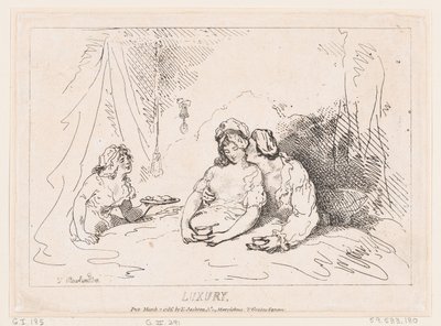 Luxe, 7 maart 1786 door Thomas Rowlandson