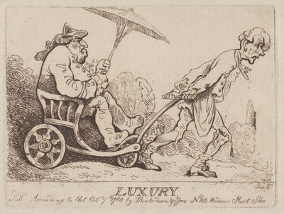 Luxe, 7 oktober 1780 door Thomas Rowlandson