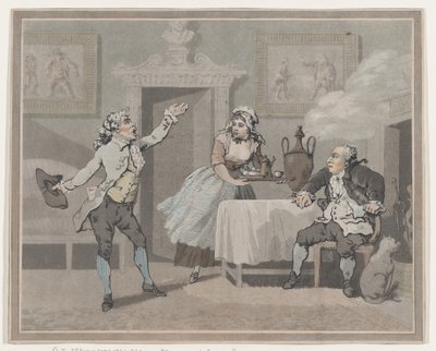 Manager & Spouter, 1 juli 1802 door Thomas Rowlandson