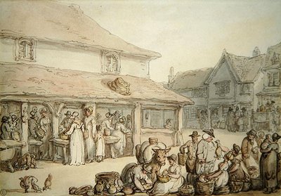 Marktplaats door Thomas Rowlandson