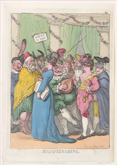 Masquerade, [30 augustus 1811], herdrukt door Thomas Rowlandson