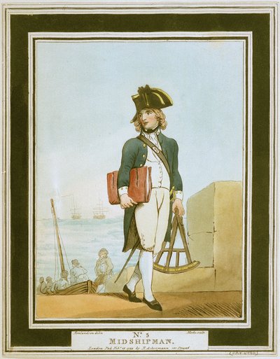 Adelborst door Thomas Rowlandson