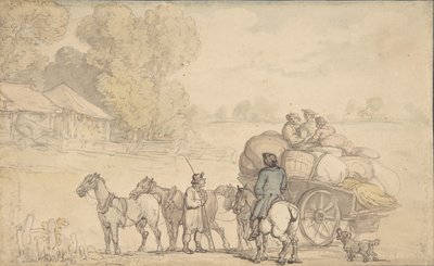 Migranten, 1780-1827 door Thomas Rowlandson