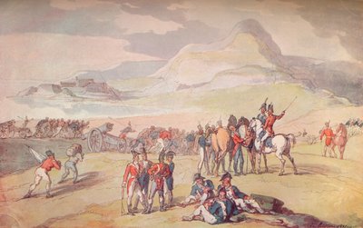 Militaire scène: Landing van troepen en kanonnen, 1801, 1914 door Thomas Rowlandson