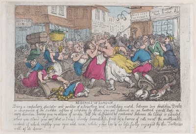 Ellende van Londen, 1807-08 door Thomas Rowlandson