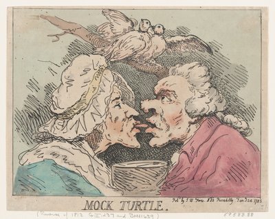 Mock Turtle, 24 januari 1785 door Thomas Rowlandson