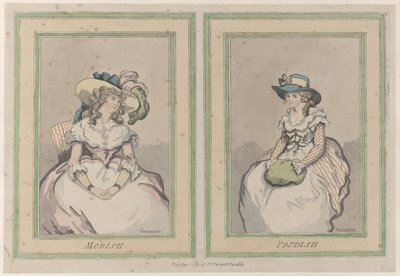 Modieus en Preuts, 1 december 1791 door Thomas Rowlandson