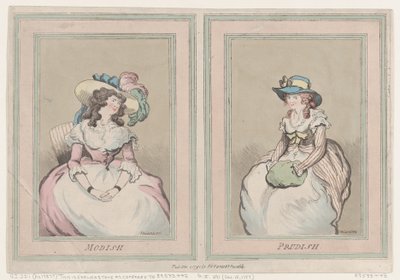 Modieus en preuts door Thomas Rowlandson