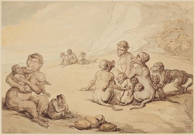 Apeneiland door Thomas Rowlandson