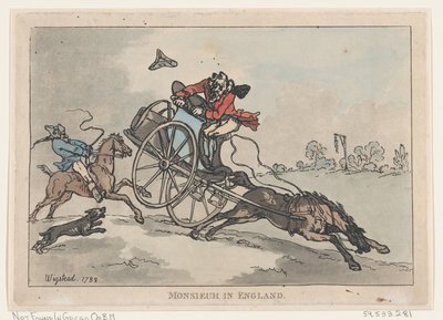Monsieur in Engeland, 1788 door Thomas Rowlandson