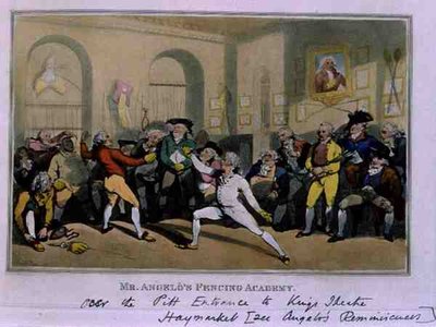 De Schermacademie van Meneer Angelo door Thomas Rowlandson