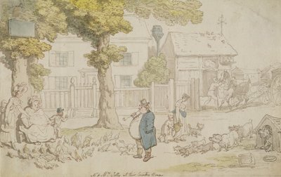 De heer en mevrouw Jolly in hun landhuis door Thomas Rowlandson