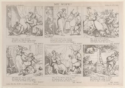 Mijn vrouw! door Thomas Rowlandson