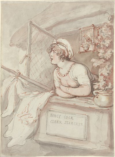 Nancy Cock - Heldere Starcher door Thomas Rowlandson